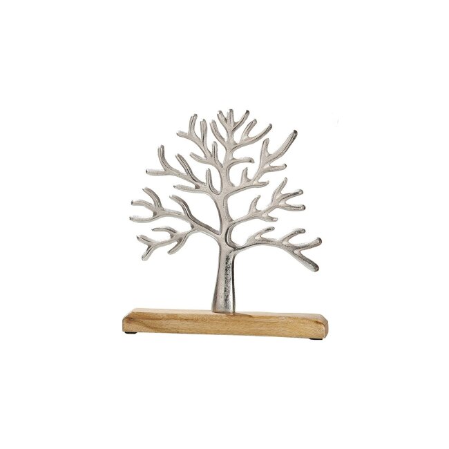 Efterårstræ i aluminium Livets træ, ca. 23 x 26 cm