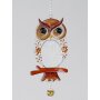 Hibou à suspendre, env. 24 cm