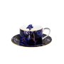Cup with saucer "Violet Tulips", approx. 240 ml