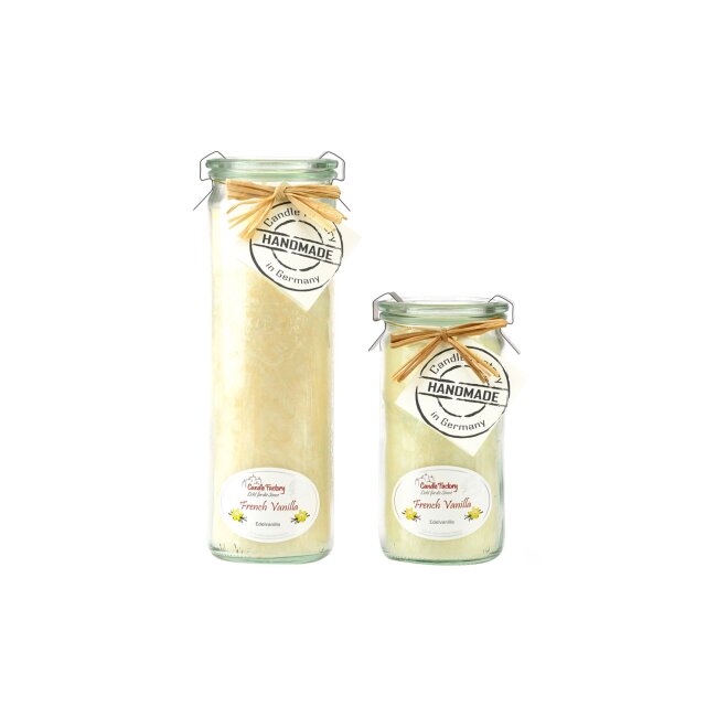Candle Factory scented candle "French Vanilla" Jumbo, ivory