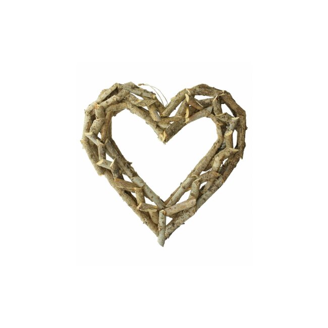 Heart hanger "Rattan", approx. Ø 40 cm
