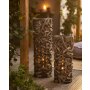 Wind light column "Driftwood", large, approx. Ø 25 x 79 cm