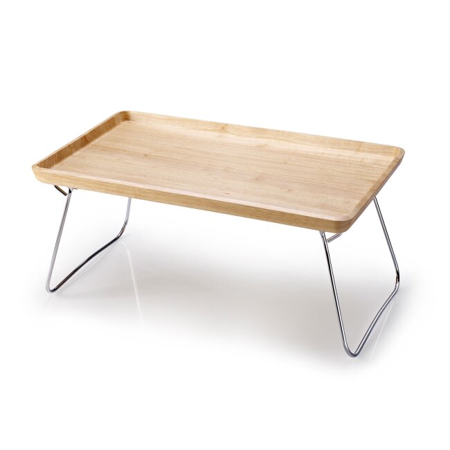 Bed tray, rubber tree natural, approx. 53 x 32 x 7 cm