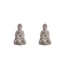 Porte-bougies Bouddha, set de 2, env. 18 x 15 x 30 cm