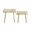 Wooden stool "Rustic", set of 2