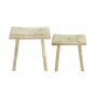 Wooden stool "Rustic", set of 2