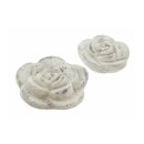 Fleur de ciment "Rose", set de 2, Ø env....