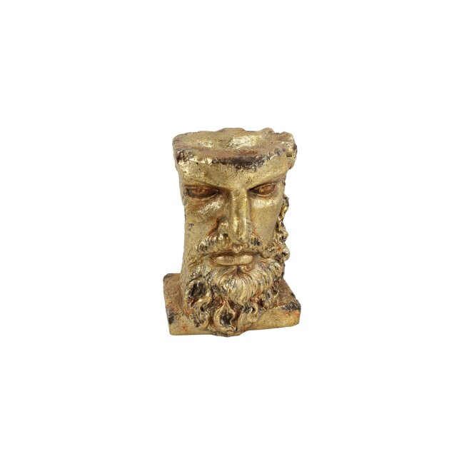 Titanium plantenobject, goud, ca. 35 x 27 x 40 cm