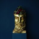 Titanium plantenobject, goud, ca. 35 x 27 x 40 cm