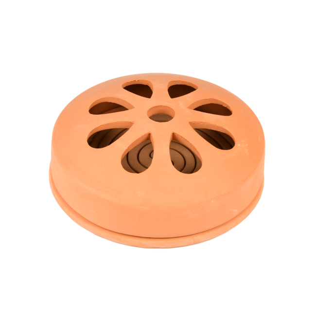 Terracotta citronella coils, about 15.2 cm