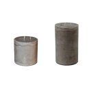 Bougie à mèches multiples, pierre