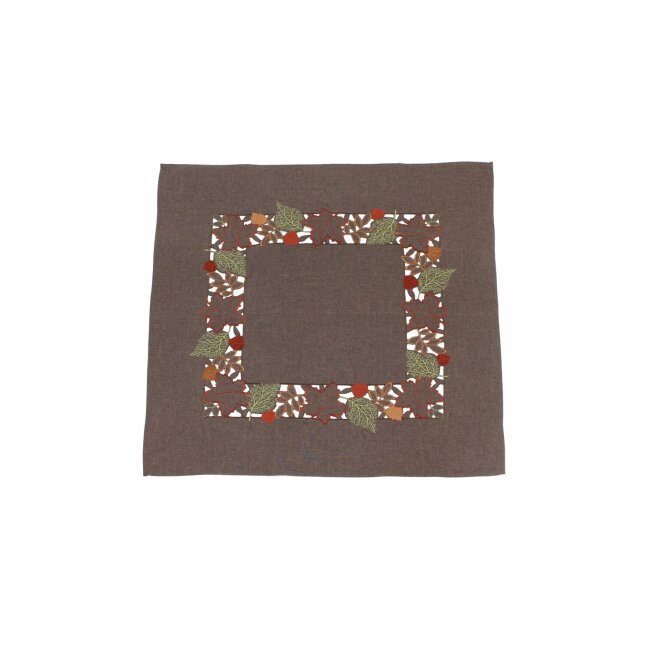 Borddug "Efterårsblade", ca. 85 x 85 cm