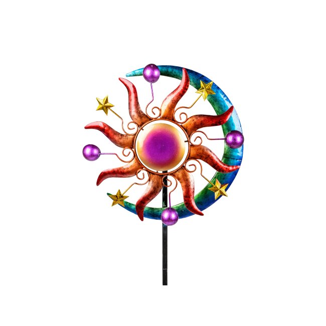 Moulin à vent en métal coloré