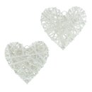Suspensions décoratives Coeur pack de 2, blanc...