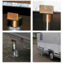 Adapter for punch jack with single edge upstand