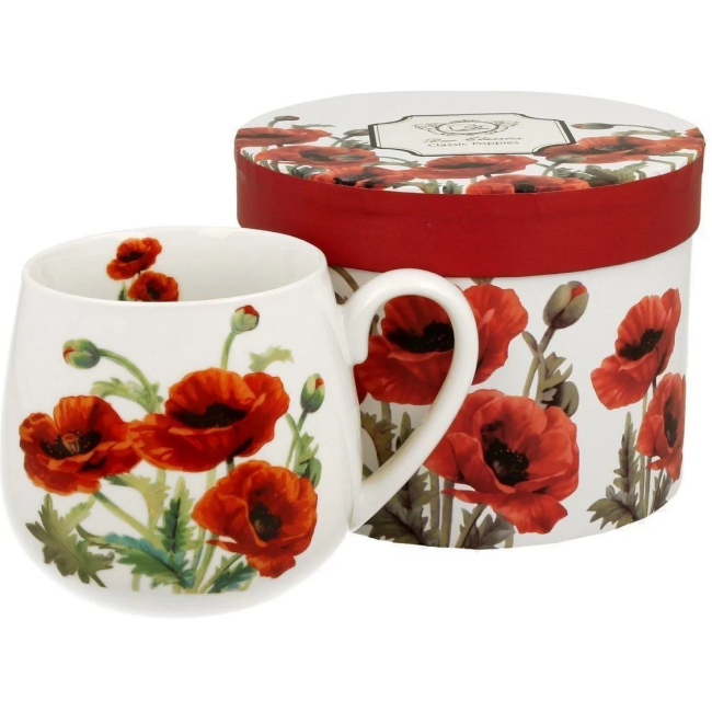 Barrel mug 430 ml CLASSIC POPPIES