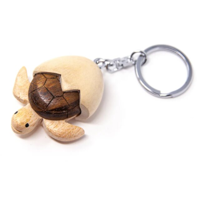 Houten Hanger Zeeschildpad met Ei