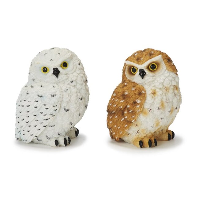 2er-Set Eule, Polyresin, ca. 11 cm