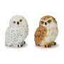 2er-Set Eule, Polyresin, ca. 11 cm