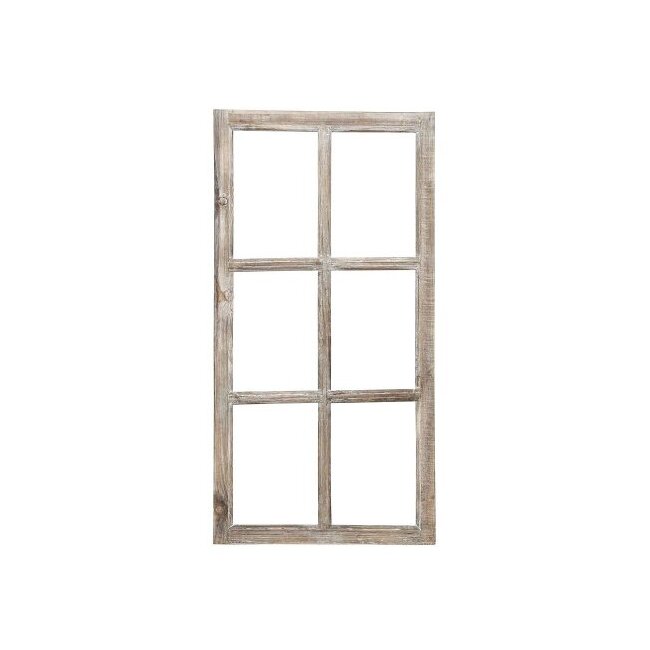 Deko Fenster braun 43x2x85