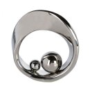 Spin" sculptuur uit de Casablanca serie, hoogwaardige keramische accessoire in zilver