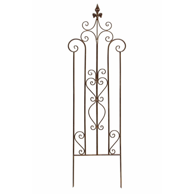 Rankhilfe "Schwertlilie" aus Metall zum Stecken für Reben und Kletterpflanzen