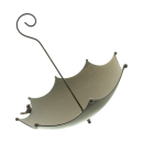 Vogeltränke im ansehnlichen Schirm Design, rustikale...