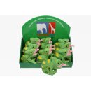 Peluche caméléon, vert, 17 cm