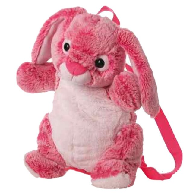 Kindergarten backpack, bunny, pink/white, approx. 33 x 18 cm