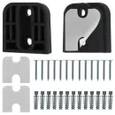 Sicherheitstür für Tiere und Kleinkinder, leicht montierbares Schutzgitter schwarz