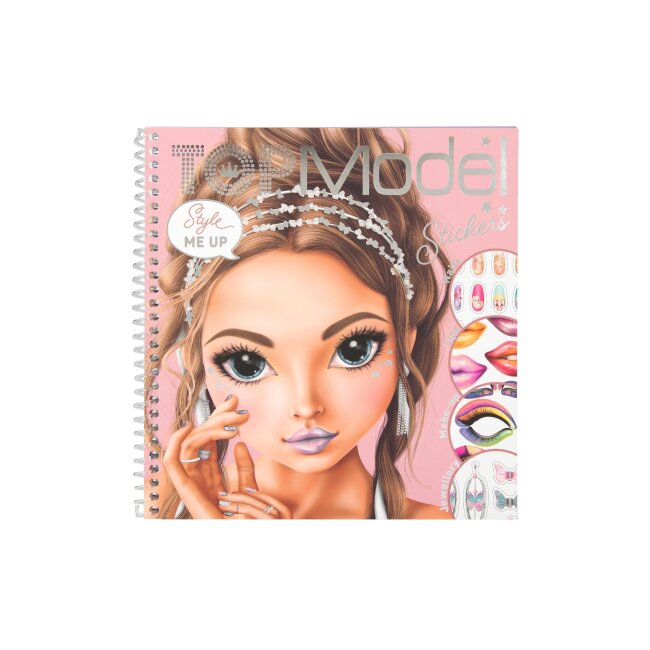 TOPModel Dress me up Face Glitter Queen Malbuch mit 7 Stickerbögen ab 6 Jahren